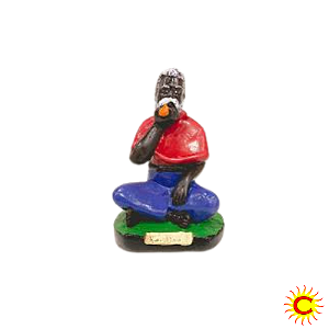 👑 Imagem Rei do Congo – 20cm (Gesso )