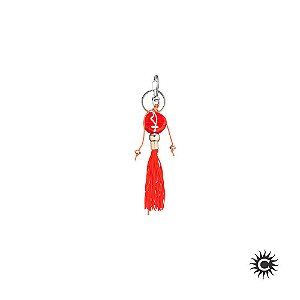 Chaveiro - Ogum Vermelho Murano