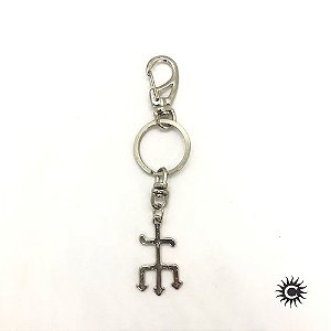 Chaveiro - Metal - Exu Tridente