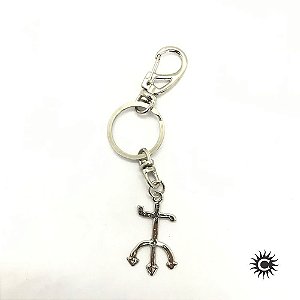 Chaveiro - Metal - Pomba Gira Tridente