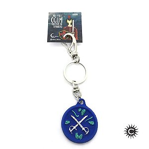 Chaveiro - Resina - Ogum Azul