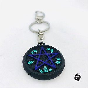Chaveiro - Resina - Pentagrama