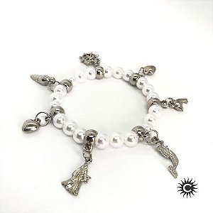Pulseira - Iemanjá Pérola E Silicone