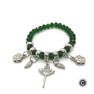 Pulseira - Ossaim Cristal E Silicone