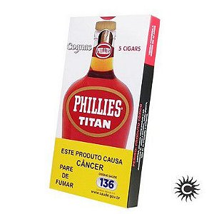 Charuto - Phillies Titan Conhaque 50 Unidades - Fardo Com 10 Caixas.