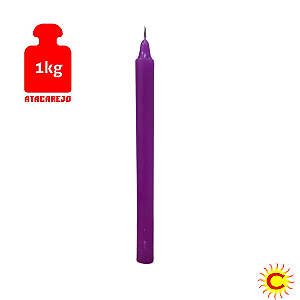 Vela Palito Magenta 30 unidades 1kg - Casa do Cigano