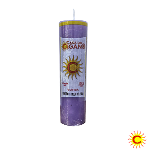 Vela 7 Dias Lilás 210g - Casa do Cigano