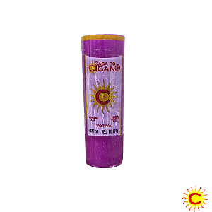 Vela 7 Dias Magenta 260g - Casa do Cigano