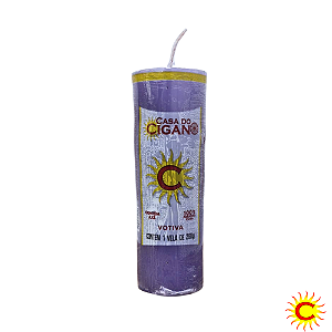 Vela 7 Dias Lilas 260g - Casa do Cigano