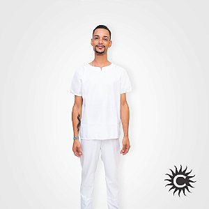 Conjunto Micro Fibra - Branco Masculino | Tamanho M