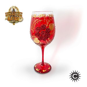 Taça  De Luxo Rosa Vermelha