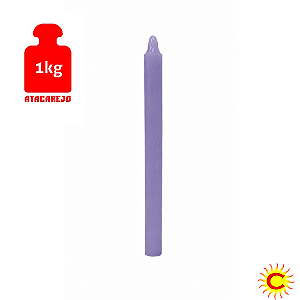 Vela Palito Lilas 30 unidades 1kg - Casa do Cigano