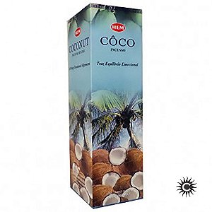 Incenso - Hem - Box Com 25 Caixas - Côco