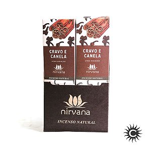 Incenso - Natural Nirvana Caixa Com 12 - Cravo E Canela