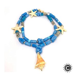 Guia De Murano - Pingente - Iemanjá  - Azul