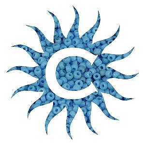 Miçanga- Leitosa - 100g - Azul Claro