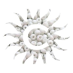 Miçanga- Leitosa - 100g - Branca