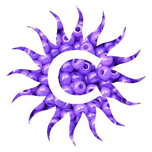 Missanga - Leitosa - 100g - Roxo