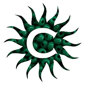 Miçanga- Leitosa - 100g - Verde