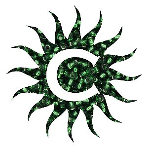 Missanga - Cristal - 500g - Verde