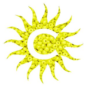 Missanga - Leitosa - 500g - Amarela