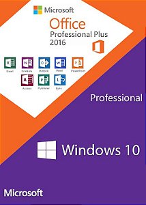Windows 10 Pro + Office 2016 Pro Download-KEY (32/64 Bits) 1PC