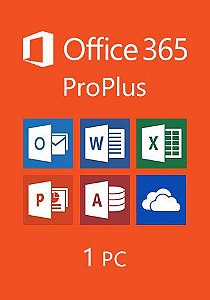 Office 365 Pro Plus (assinatura de 1 ano) 1 LICENÇA (PC, MAC, ANDROID OU IOS) + 1 TB DE HD VIRTUAL