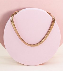 Choker GIO folheada malha 10MM