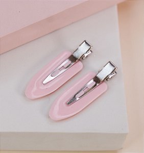 Hair clip MARINA basic rosa claro (par)