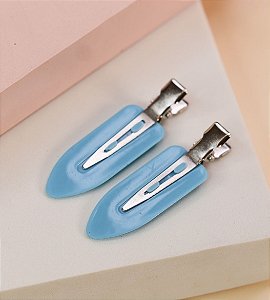 Hair clip MARINA basic azul claro (par)