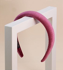 Tiara MAISA veludo cor: rosa goiaba