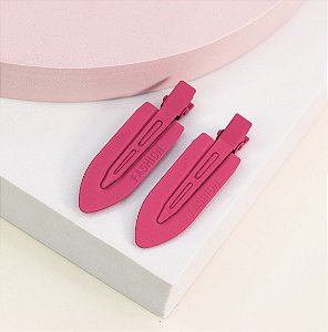 Hair clip JACK metal fucsia (par)