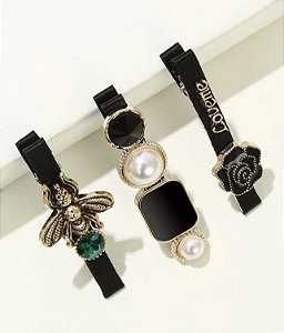 Hair clip TALITA channel inspired  (trio)
