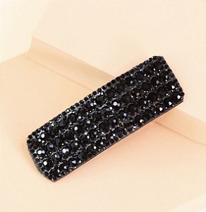 Hair clip CLARISSA luxo fashion pedraria premium preto