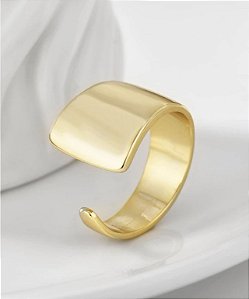 Anel EDITH irregular folheada