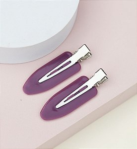 Hair clip MARINA basic lilas uva (par)