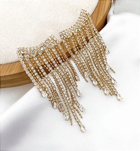 Brinco IZA party franjas strass premium