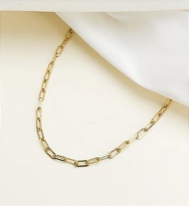 Choker VANESSA Folheada A Ouro Corrente inspiração Cartier