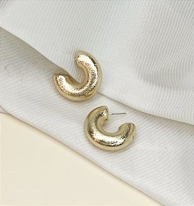Argola ANDRESSA fosca bijoux tubo dourada P