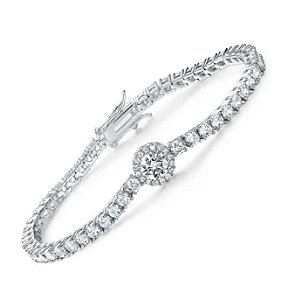 Pulseira EMA ponto de luz de micro zircônia premium