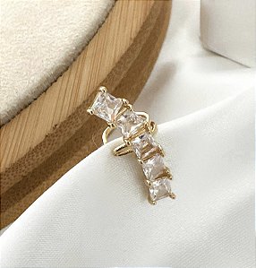 Piercing fake MALTA filete de zirconia zirconia folheada a ouro