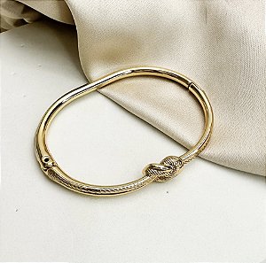 Bracelete BALI nozinho com verniz italiano dourado