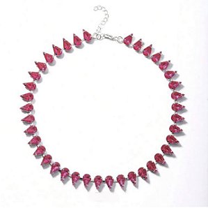 Choker RYDER cristal GOTA PINK