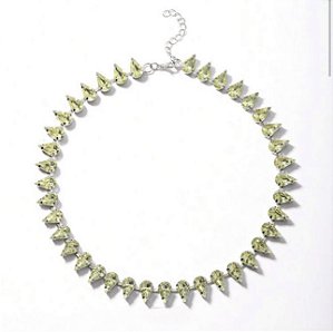 Choker RYDER cristal GOTA VERDE CLARO