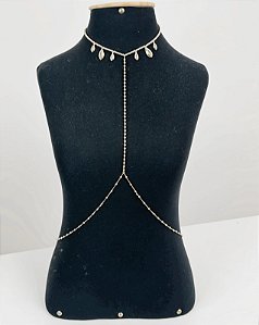 Body chain TASSIA folheada a ouro