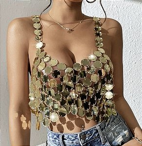 Top Body chain MALIBU paete dourado