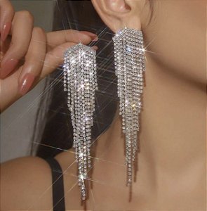 Brinco ARIETA party franjas strass premium