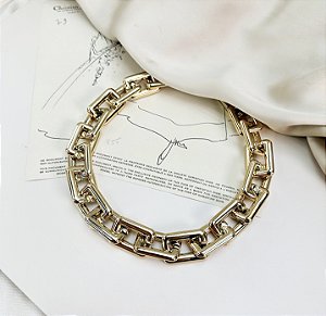 Choker GAMORA MAX corrente folheada a ouro