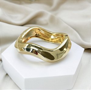Bracelete DESTINY max waves folheada a ouro
