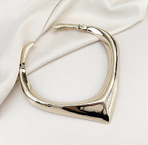 Choker aro GEANE max geometrico Folheada A Ouro